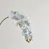 Cabo de cola de alta simulação 9 cabeças Phalaenopsis flor de simulação flor artificial decoração casa quarto armário de TV decoração