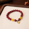 Nuevo Pulsera Roja de Perlas Retro Estilo Chino, Diseño Exclusivo y Exquisito de Alto Nivel con Cabeza de Pixiu y Pata de Gato, Mejora el Cutis, Regalo para el Año de Nacimiento