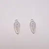 Novos Acessórios de Joias de Liga Pequeno Pingente de Folha Pulseira DIY Colar Brinco Acessórios Materiais Fabricante Atacado