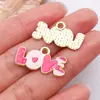 Acessórios para Joias DIY Liga Esmaltada Série Dia dos Namorados Buquê de Corações Pingentes Pulseiras Colares Chaveiros Charms