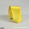 Corbata de color liso para hombre casual 5 cm estilo coreano seda artificial estrecha para lugar de trabajo boda negocios administrativa venta al por mayor