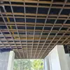 Perfiles de Techo de Rejilla de Aluminio de Fábrica Decoración de Balcones Paneles de Rejilla para Paredes de Fondo Interiores y Exteriores Rejilla Cuadrada de Aluminio