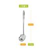 Colher para panela quente de aço inoxidável colher de sopa utensílios de cozinha concha para sopa escorredor de sopa utensílios de cozinha colher com cabo longo colher para mingau cozimento conveniente