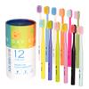 Popular Set de Cepillos de Dientes de 12 Piezas, Cabezal Ancho para Adultos, Cerdas Suaves, Protección de Encías, Paquete Familiar, Adecuado para Uso Doméstico, Hombres y Mujeres, Uso en Viajes
