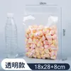 Bolsa de pie con sellado de ocho lados, Bolsa transparente sellable para alimentos, Bolsa autoadhesiva para regalos, Empaque para productos secos, té, snacks, Engrosada