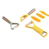 Fatiador de Melão Doméstico descascador de aço inoxidável Fatiador de Frutas utensílio de cozinha descascador Fatiador de Melão e Frutas cabo de duas cores