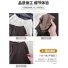 Pantalones de Arroz Glutinoso Color Café con Forma de Plátano para Mujer, Otoño e Invierno 2025 Nuevos de Cintura Alta Casual Sueltos Adelgazantes Forrados de Polar de Pierna Ancha