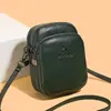 Bolso Transfronterizo para Mujer 2026 Nueva Moda Retro Textura PU Bolsa para Teléfono Móvil Gran Capacidad Múltiples Compartimentos Bolso de Hombro Cruzado Moderno
