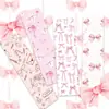 24 Série de Laços Rosa Marcador de Página Simples Criativo Papel Decorativo para Diário Marcador de Página DIY Cartão de Leitura