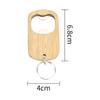 Abridor de Botellas de Cerveza Ins Hogar Acero Inoxidable Clip Madera Simple Creativo Portátil Llavero Cordón Abridor de Tapas