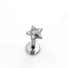 Pendientes hidráulicos de aleación de titanio G23 con patrón, pendientes de aleación de titanio F136 con accesorios para piercing de rosca externa al por mayor