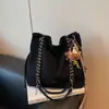 Bolso de Felpa Retro Relajado para Mujer 2026 Nuevo Bolso de Hombro Cruzado Versátil para el Trabajo Bolso Tote de Gran Capacidad