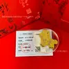 Pegatinas Doradas para Teléfono con Oro Puro 999, Láminas Doradas de Riqueza Instantánea, Imanes de Nevera Designados para la Fortuna, Regalos de Apertura de Tienda al por Mayor