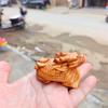 Palillos de madera maciza de calabaza, hechos a mano, con mango tallado de madera Taihang Yabei, 2022