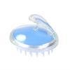 Escova de shampoo transparente de cristal massageador escova de shampoo Silicone escova de shampoo escova de banho pente de shampoo artefato anti-coceira para o couro cabeludo