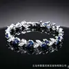 Nova Pulseira Oval Geométrica de Cristal Zircônia Luxo Leve Exquisite Joia de Mão Personalidade Versátil Enfeites Atacado