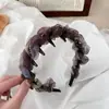 Diadema de Malla Graduada con Perlas Bosque Brumoso Corona Alta Versátil para Controlar el Cabello Suelto y Peinar para Salidas