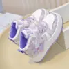 Zapatillas Deportivas de Caña Alta para Niñas 2026 Otoño Nuevos Zapatos de Tabla con Velcro Mágico Rosa Degradado Zapatos Casuales Suela Suave Zapatos de Estudiante