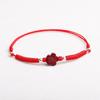 Tobillera de cuerda roja cinabrio al por mayor para hombres y mujeres arena dorada púrpura Ruyi valiente tejida a mano este año de vida cuerda para el pie joyería regalo