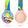 Jogos Esportivos de Corrida de Maratona Competição Juventude Corrida Feliz Medalha de Metal Listagem Comemorativa