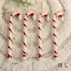 Caramelo Navideño Acrílico Plástico Infantil Caramelo Paleta Bastón de Caramelo Decorativo DIY Azúcar Decorativo Árbol de Navidad Colgante de Azúcar Decorativo