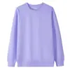 Moletom gola careca com forro de fleece 420g para o Inverno 2026 na mesma cor para homens e mulheres, plus size, corte solto, modelagem que afina, à prova de frio, adequado para uso ao ar livre