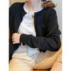 Buena Tela 2024 Cárdigan de Punto con Protección Solar Abrigo Corto para Mujer Suéter de Principios de Otoño e Invierno Top Básico Versátil