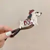 Horquilla con forma de perro para mujer, estilo 2024, de alta gama, con clip de tiburón