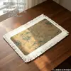 Nuevo tapete de secado de té de tela de algodón y lino estilo chino, base aislante del calor, tapete para mesa de té, bandeja de té, camino de mesa impermeable, tapete para tetera