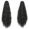 Peluca de Comercio Exterior Cola de Caballo para Mujer Cabello Largo Pinza Agarre Maíz Pelucas Calientes Moda Europea y Americana Cabello Largo Rizado Peluca de Fibra Química Cola de Caballo Alta
