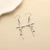 Pendientes de Acero Inoxidable Hip-Hop Transfronterizos Europeos y Americanos, Personalizados, Exagerados, Simples, Pendientes de Nicho, Pendientes, Regalos para Chicas al por Mayor
