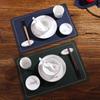 Conjunto de Mesa de Hotel Quatro Peças: Xícaras de Chá, Pratos de Osso, Tigelas de Arroz, Louça de Cerâmica, Tigelas para Montagem de Mesa, Pratos, Colheres, Restaurante em Estilo Chinês