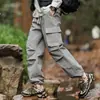 Pantalones Deportivos para Hombre Personalizados de Fábrica Pantalones de Nueve Puntos Exteriores Casuales Delgados Sueltos Impermeables Pantalones Casuales Estampados con Logo