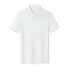 Nueva camiseta polo casual de verano, cómoda, antiarrugas, de cuatro botones, color liso, con solapa, para hombres y mujeres, camiseta de manga corta, ropa de trabajo