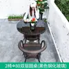Mesa y Sillas de Ocio para Balcón Exterior, Juego de Tres Piezas de Silla de Ratán para Patio, Silla para Terraza Exterior, Silla de Ratán, Combinación de Mesa de Centro Pequeña
