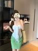 Traje de baño para mujer, Vacaciones en la playa, Falda casual conservadora, Estilo Retro de Lunares Pura Pasión, Dividido Sexy Sexy Traje de baño de Isla