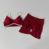 Nuevos Pantalones de Fitness de Otoño con Bloques de Color, Cintura Alta, Control de Abdomen, Levantamiento de Glúteos Tipo Durazno, para Mujer, Entrenamiento Deportivo al Aire Libre, Alta Elasticidad