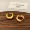 Brincos Rombos U-Shaped Foscos de Luxo Leve Retrô Francês para Mulheres Versáteis para o Dia a Dia Design Simples Joias de Orelha