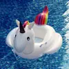 Asiento de natación inflable fotovoltaico, venta al por mayor, nuevo, inflable, colorido, unicornio, caballo, anillo de natación.