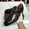 Zapatos Guangzhou para hombre, de cuero de alta gama, hechos a mano, clásicos Mengke, zapatos de trabajo formales de moda de negocios