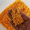 Manicure flor de cinco pétalas joia resina fosca tridimensional flor de cerejeira sólida mini flor branca para unha aplicação diamante decoração atacado