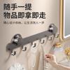 Gancho de Puerta con Ventosa, Adhesivo Sin Perforación, Colgador de Puerta de Fuerte Carga, Estante de Almacenamiento Gancho de Pared para Baño
