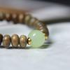 Venta caliente pulsera de cuentas de ábaco de sándalo verde accesorios de bricolaje piedra lunar nocturna jade sándalo pulsera para hombres y mujeres cuentas de Buda