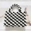 Moda Francesa Estilo Europeo y Americano Bolso de Mano Tejido con Cuentas de Arándano Hecho a Mano Bolso de Mano de Lujo Nicho para Fiesta