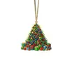 Nuevo Adorno Navideño de Muñeco de Nieve de Acrílico Adorno Plano 2D para Árbol de Navidad Adorno de Decoración Festiva