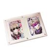 Acrílico Transparente Porta-Cartão Pequeno Porta-Fotos Magnético Suporte Magnético Forte Porta-Fotos de Ídolo Suporte de Exibição Polaroid de 3 polegadas