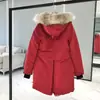 Jaqueta acolchoada Canada Goose transfronteiriça, mesmo estilo da Rossclair, parka casaco cauda de andorinha feminina 05 2580L