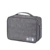 Bolsa de Almacenamiento para Cable de Datos de Viaje QC, Caja de Almacenamiento para Batería Externa y Auriculares, Tela Oxford Impermeable, Bolsa Digital Multifuncional con Compartimentos