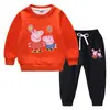 Traje de suéter para niños otoño e invierno 2023 estilo occidental nuevo traje cálido de invierno acolchado de terciopelo de manga larga para niños grandes