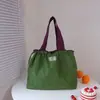 Bolsa de compras plegable protección ambiental hombro portátil bolsa de almacenamiento portátil supermercado gran capacidad impermeable en stock entrega de una sola pieza